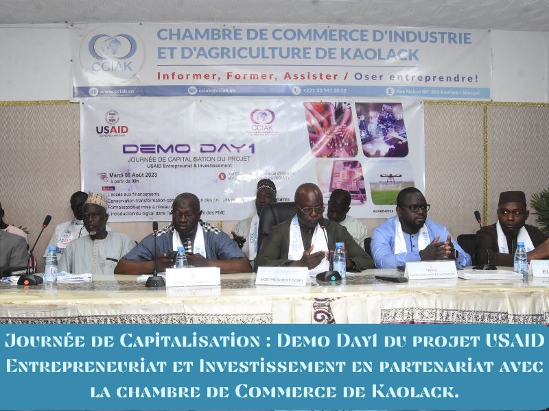 Journée de Capitalisation : Demo Day1 du projet USAID Entrepreneuriat et Investissement en partenariat avec la CCIAK